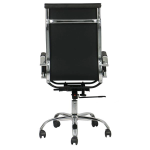 Eliza Black Leather Office Chair - Image 2