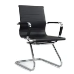Eliza Black Leather Visitor Chair