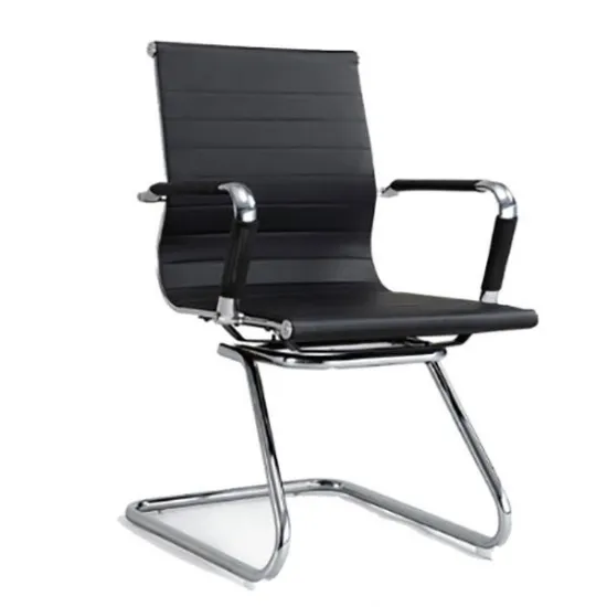 Eliza Black Leather Visitor Chair