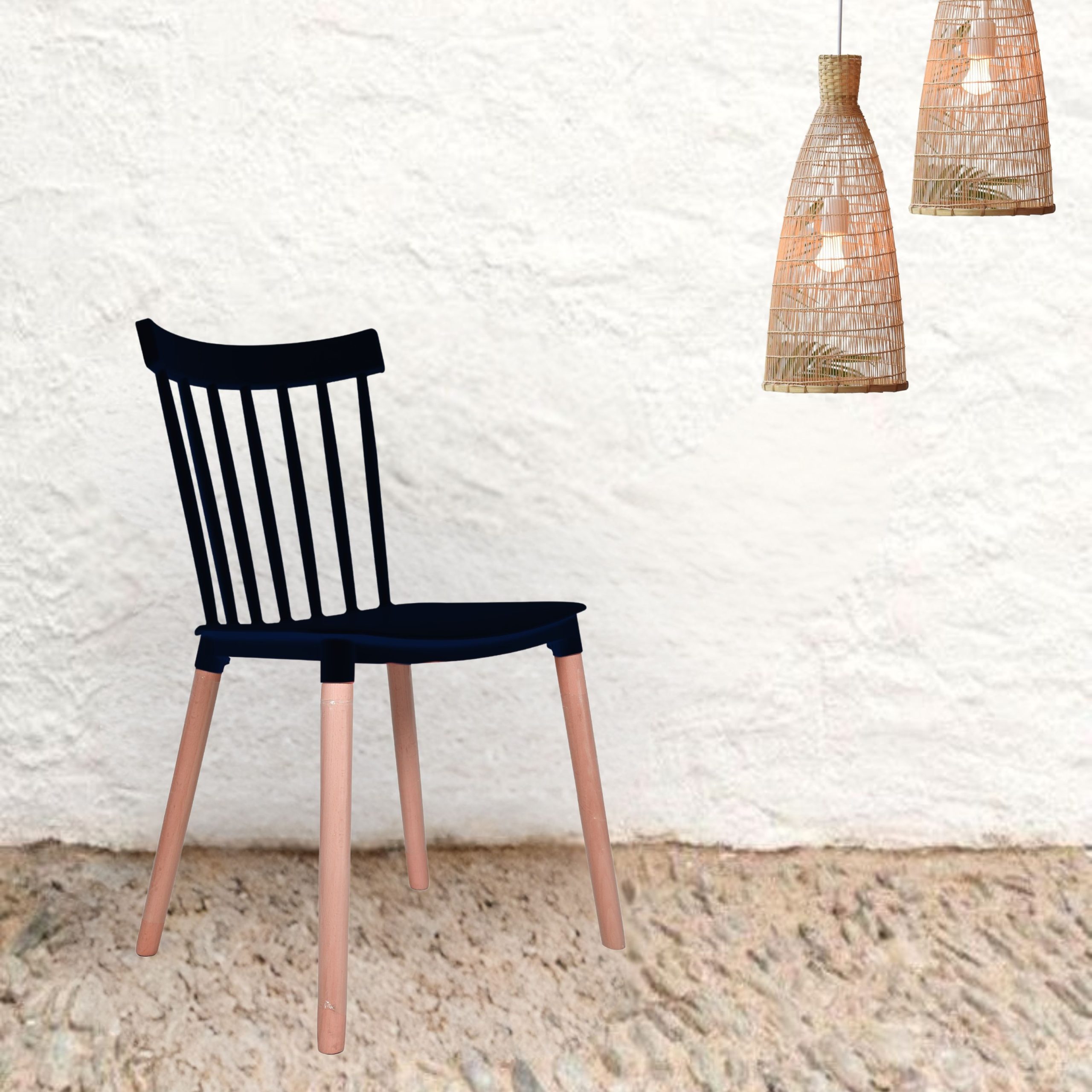 SLING BLACK - CAFE CHAIR img1 SLING BLACK - CAFE CHAIR - Image 1