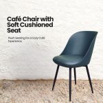 ZONIN TEAL BLUE - CAFE CHAIR - Image 2